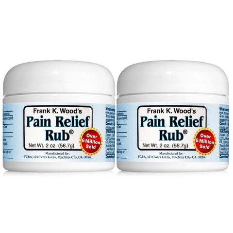Frank K. Wood’s Pain Relief Rub® - 2 Jar Pack