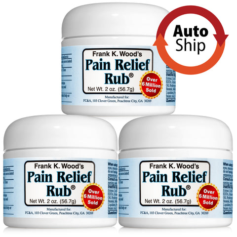 Autoship Subscription — Frank K. Wood’s Pain Relief Rub® - 3 Jar Pack
