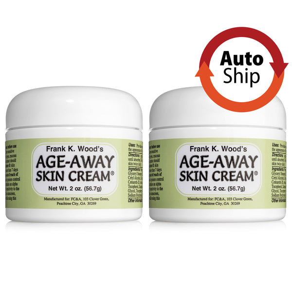 Autoship Subscription —  Frank K. Wood’s Age-Away Skin Cream<sup>®</sup> - 2 Jar Pack - FREE SHIPPING!