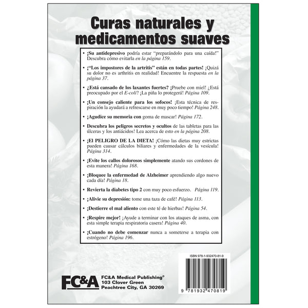 Curas naturales y medicamentos suaves