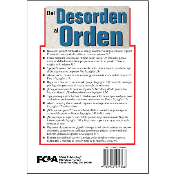 Del desorden al orden