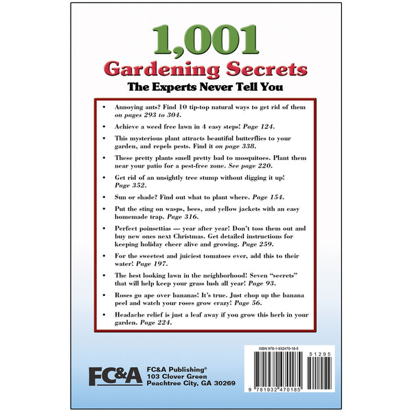 1,001 Gardening Secrets the Experts Never Tell You