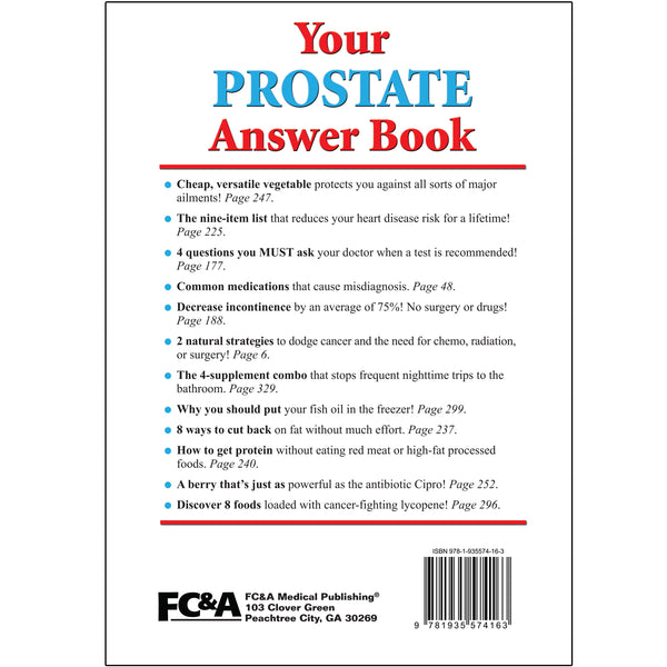 Prostate Questions Pdf Your Prostate Answer Book – FC&A Store